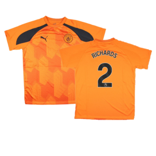 2023-2024 Man City Pre-Match Jersey (Orange) - Kids (RICHARDS 2)