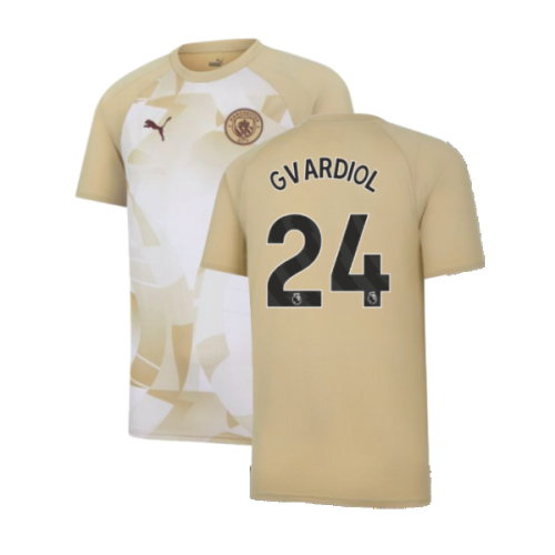 2023-2024 Man City Prematch SS Jersey (Granola) (Gvardiol 24)