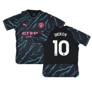 2023-2024 Man City Third Authentic Shirt (DICKOV 10)