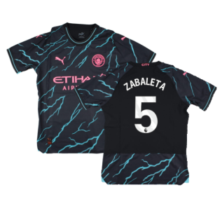 2023-2024 Man City Third Authentic Shirt (ZABALETA 5)