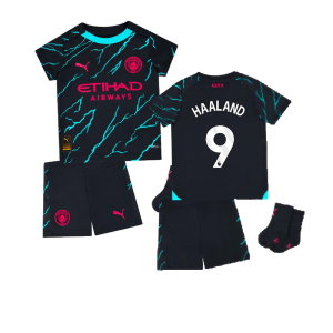 2023-2024 Man City Third Baby Kit (HAALAND 9)