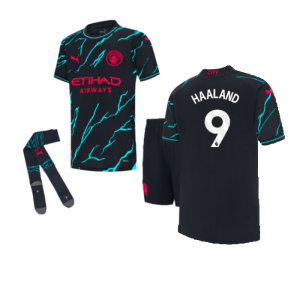 2023-2024 Man City Third Mini Kit (HAALAND 9)