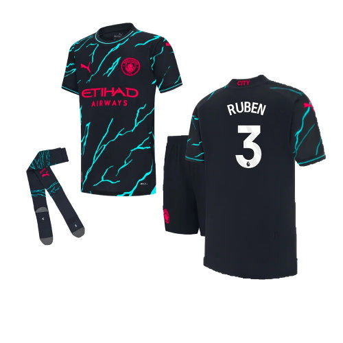 2023-2024 Man City Third Mini Kit (RUBEN 3)