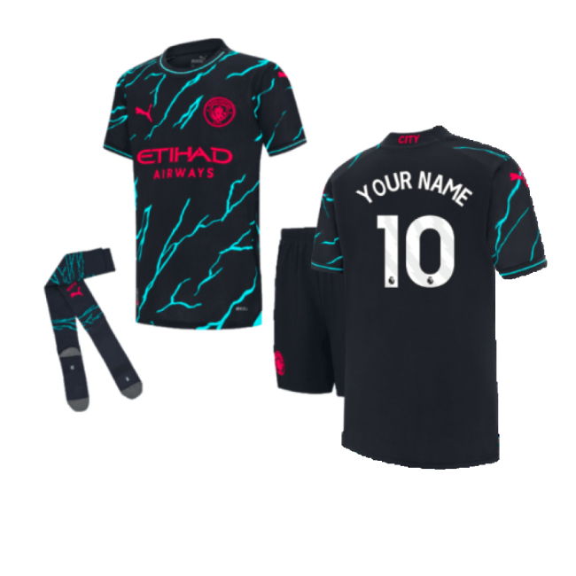 2023-2024 Man City Third Mini Kit (Your Name)