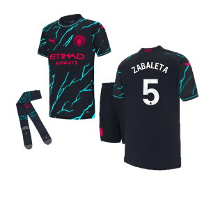 2023-2024 Man City Third Mini Kit (ZABALETA 5)