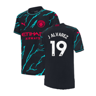 2023-2024 Man City Third Shirt (Kids) (J ALVAREZ 19)