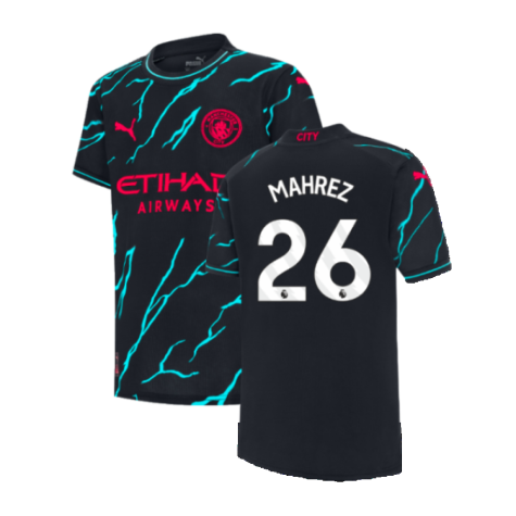 2023-2024 Man City Third Shirt (Kids) (MAHREZ 26)