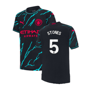 2023-2024 Man City Third Shirt (Kids) (STONES 5)