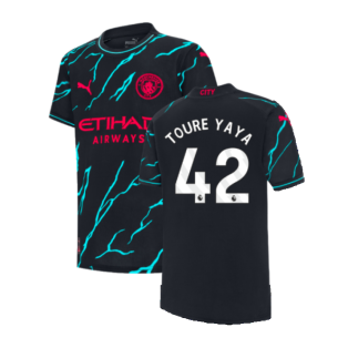 2023-2024 Man City Third Shirt (Kids) (TOURE YAYA 42)
