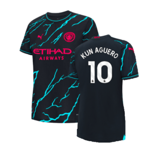 2023-2024 Man City Third Shirt (Ladies) (KUN AGUERO 10)