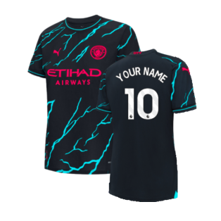 2023-2024 Man City Third Shirt (Ladies) (Your Name)
