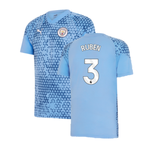 2023-2024 Man City Training Jersey (Light Blue) (RUBEN 3)
