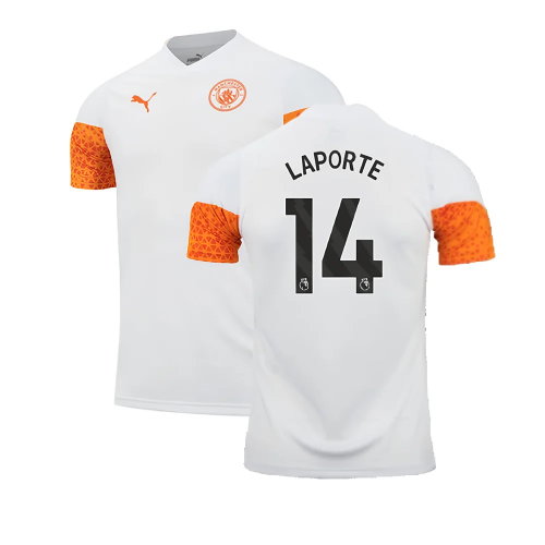 2023-2024 Man City Training Jersey (Marble) (LAPORTE 14)