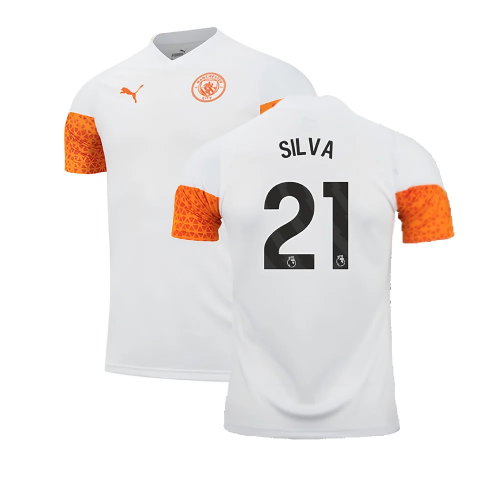 2023-2024 Man City Training Jersey (Marble) (SILVA 21)