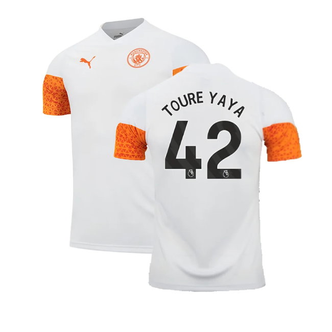 2023-2024 Man City Training Jersey (Marble) (TOURE YAYA 42)