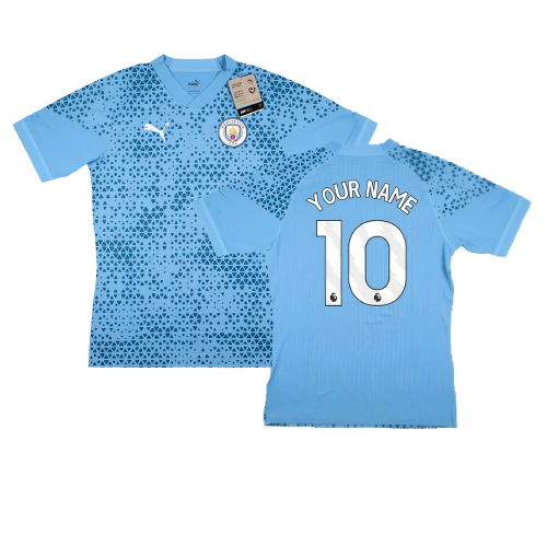 2023-2024 Man City Training Jersey Pro (Light Blue) (Your Name)