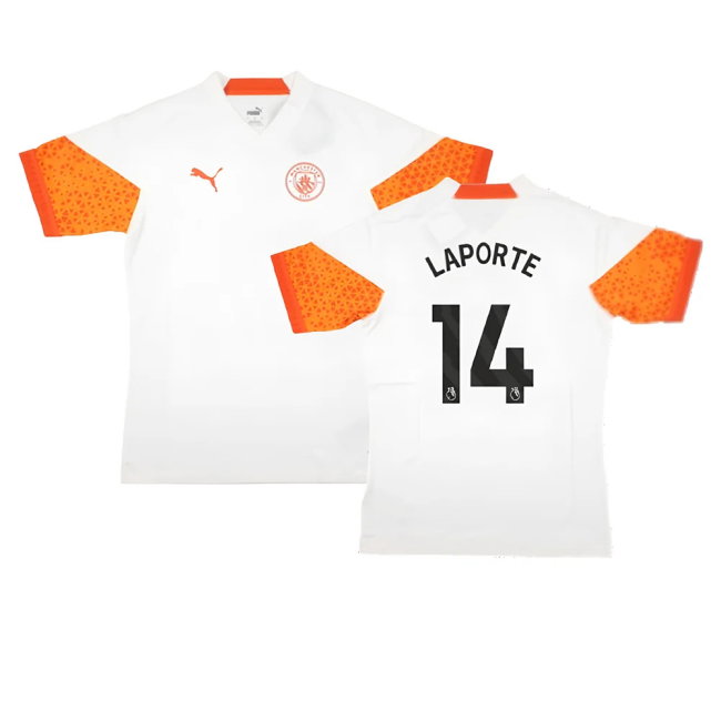 2023-2024 Man City Training Jersey Pro (Marble) (LAPORTE 14)