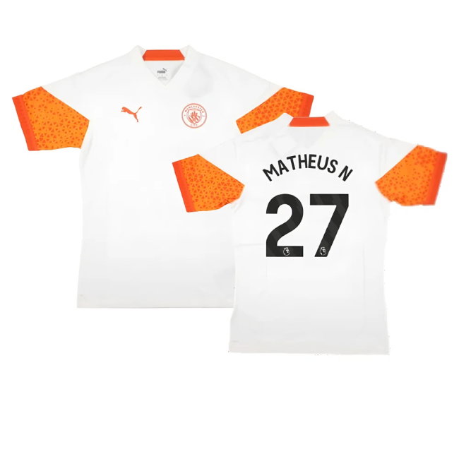 2023-2024 Man City Training Jersey Pro (Marble) (Matheus N 27)