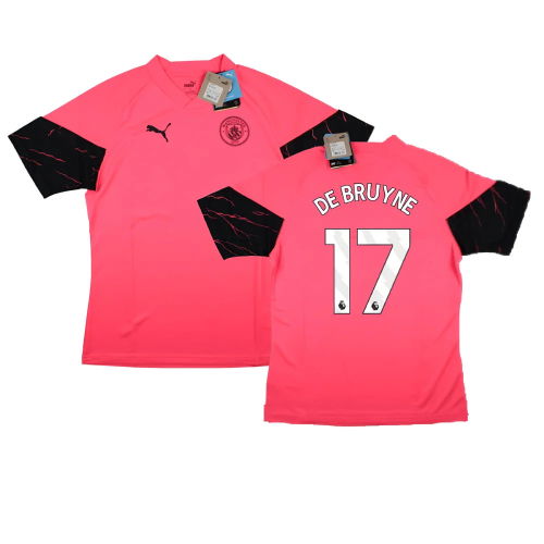 2023-2024 Man City Training Jersey (Sunset Glow) (DE BRUYNE 17)