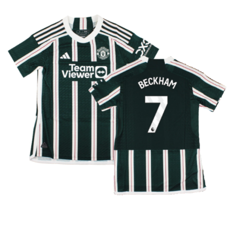 2023-2024 Man Utd Authentic Away Shirt (Ladies) (Beckham 7)