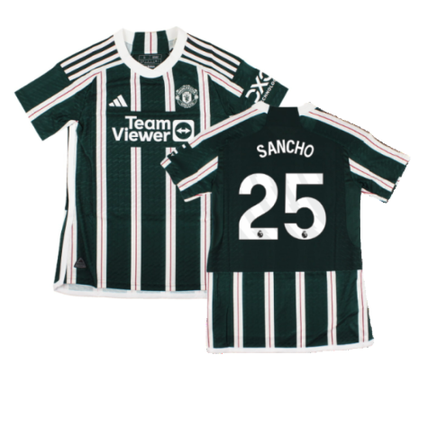2023-2024 Man Utd Authentic Away Shirt (Ladies) (Sancho 25)