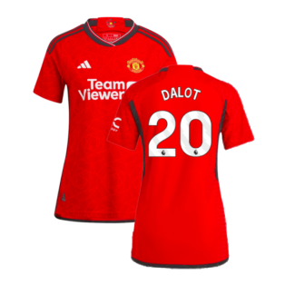 2023-2024 Man Utd Authentic Home Shirt (Ladies) (Dalot 20)