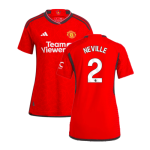 2023-2024 Man Utd Authentic Home Shirt (Ladies) (Neville 2)