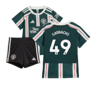 2023-2024 Man Utd Away Baby Kit (Garnacho 17)