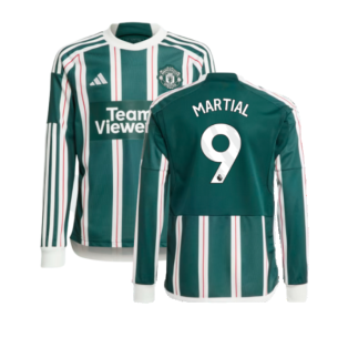 2023-2024 Man Utd Away Long Sleeve Shirt (Kids) (Martial 9)
