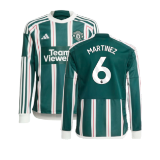 2023-2024 Man Utd Away Long Sleeve Shirt (Kids) (Martinez 6)