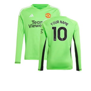 2023-2024 Man Utd Home Goalkeeper Shirt (Solar Green) - Kids