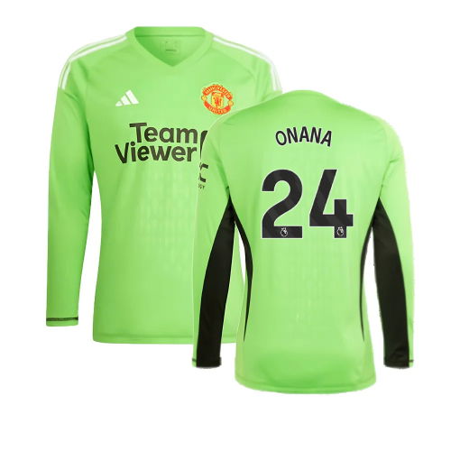 2023-2024 Man Utd Home Goalkeeper Shirt (Solar Green) (Onana 24) 2023-2024 Man Utd Home Goalkeeper Shirt (Solar Green) (Onana 24)