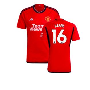 2023-2024 Man Utd Home Shirt (Keane 16)