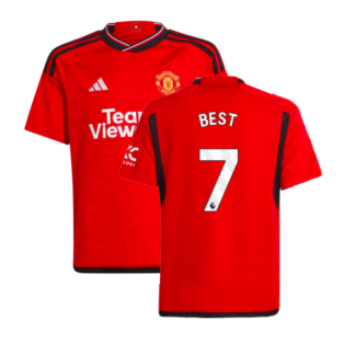 2023-2024 Man Utd Home Shirt (Kids) (Best 7)