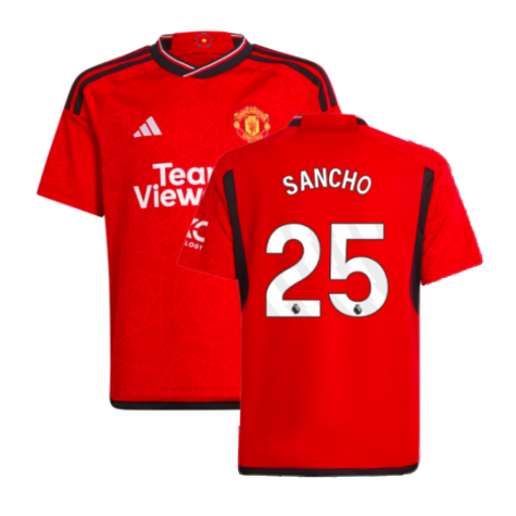 2023-2024 Man Utd Home Shirt (Kids) (Sancho 25)