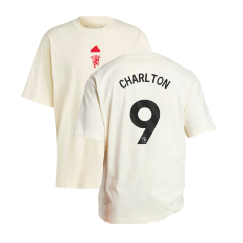 2023-2024 Man Utd Lifestyle OS Tee (White) (Charlton 9)