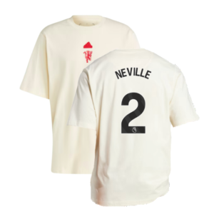 2023-2024 Man Utd Lifestyle OS Tee (White) (Neville 2)