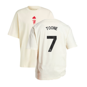2023-2024 Man Utd Lifestyle OS Tee (White) (Toone 7)