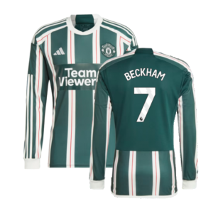 2023-2024 Man Utd Long Sleeve Away Shirt (Beckham 7)