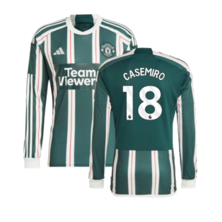 2023-2024 Man Utd Long Sleeve Away Shirt (Casemiro 18)