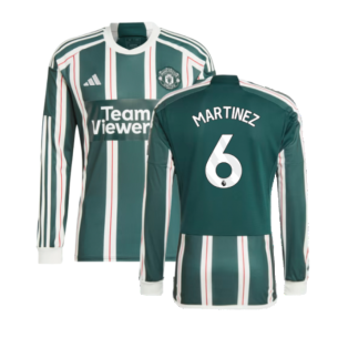 2023-2024 Man Utd Long Sleeve Away Shirt (Martinez 6)