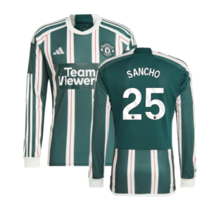 2023-2024 Man Utd Long Sleeve Away Shirt (Sancho 25)