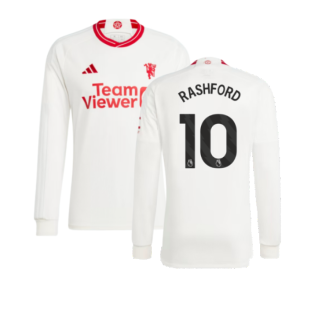 2023-2024 Man Utd Long Sleeve Third Shirt (Rashford 10)