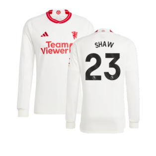 2023-2024 Man Utd Long Sleeve Third Shirt (Shaw 23)