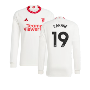 2023-2024 Man Utd Long Sleeve Third Shirt (Varane 19)