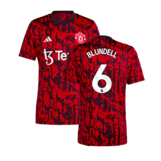 2023-2024 Man Utd Pre-Match Shirt (Red) (Blundell 6)