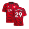 2023-2024 Man Utd Pre-Match Shirt (Red) - Kids (Wan Bissaka 29)