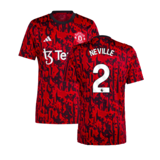 2023-2024 Man Utd Pre-Match Shirt (Red) (Neville 2)