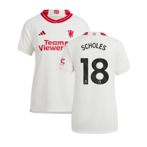 2023-2024 Man Utd Third Shirt (Ladies) (Scholes 18)