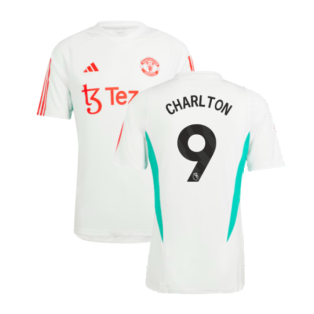 2023-2024 Man Utd Training Jersey (White) (Charlton 9)